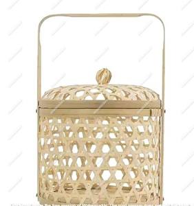 Handwoven Wicker Rattan Picnic <b>Basket</b> <b>With</b> Handle Storage Hand <b>Basket</b> Gift <b>Hamper</b> Fruit <b>Basket</b> <b>With</b> <b>Lid</b> for Special Occasions - Product Image 1