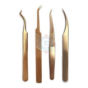 Pince à épiler en acier inoxydable pour extension de cils de marque privée Instruments de beauté - Product Image 1