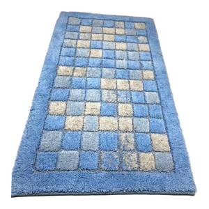 Tapis de bain mosaïque bleu (110x60cm) complémentaire pour accessoire en quartz blanc 13678 - Product Image 1
