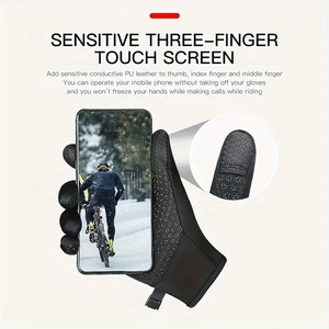 Guantes de Ciclismo de Medio Dedo para Hombre, Ecológicos, Lavables, Ligeros, Antideslizantes, con Absorción de Impactos, Transpirables y Cómodos - Product Image 4