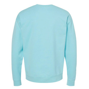 Venta al por mayor al aire libre de algodón personalizado Impresión logotipo de cuello redondo sudadera de los hombres azul cielo - Product Image 6