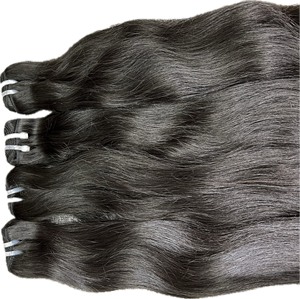 ผมดิบสีดำแบบ100% ช่อผมดิบแบบตรงจากธรรมชาติช่อผมคนหนึ่ง - Product Image 4