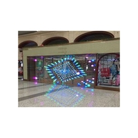 P6.25 Flexible Magic Window Glass LED Screen Affiche numérique transparente pour centres commerciaux Halls d'exposition intérieurs OEM disponible