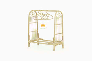 Porte-vêtements en rotin avec cintres fabriqués au Vietnam Offre Spéciale de meubles pour bébé - Product Image 4