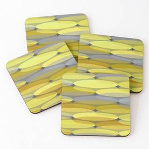 Wood Printed <b>Coasters</b> Tea Serving <b>Coasters</b> 4 Pieces <b>Set</b> Hot Selling Kitchen Accessories Home <b>and</b> Kitchen <b>Placemats</b> - Product Image 4