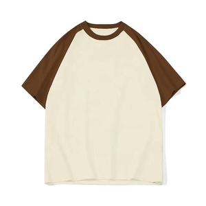 High Quality 250gsm 100% Cotton Classic <b>Raglan</b> <b>Sleeve</b> Men's Casual <b>T</b>-<b>shirt</b> OEM Wholesale with Custom Logo Printing - Product Image 5