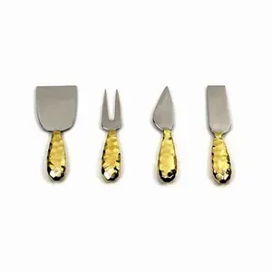 Ensemble de couteaux à fromage ménagers en acier inoxydable avec manche en bois brun Argenterie Ustensiles de cuisine Ensemble de fromage - Product Image 3