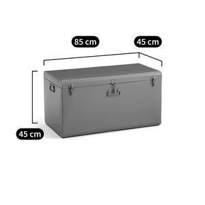 Boîte de rangement galvanisée élégante avec revêtement en poudre pour bureau à domicile et organisation élégante du rangement intérieur - Product Image 4