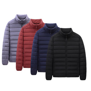 Vestes en duvet personnalisées avec logo de marque pour hommes, solides, imperméables, chaudes, doudounes à bulles pour l'extérieur, livraison DDP - Product Image 2