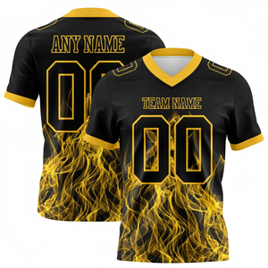Personalized Men's Youth Adults' Long Sleeve American Football Style Jersey Team Sports Uniform <b>Shirt</b> - Product Image 3