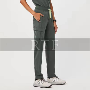 Phong Cách Mới Thời Trang Dây Kéo Áo Thun Rts Chà 2023 Salon OT Chăm Sóc Sức Khỏe Đồng Phục Nam Ceil Màu Xanh Bởi Nguyên Để Tốt - Product Image 3