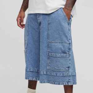 Nuevos Pantalones Cortos de Mezclilla para Hombre, Diseño Personalizado Único, Estilo Urbano, Verano - Product Image 1