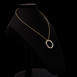 Círculo personalizado diseñado Leb Grown redondo brillante corte diamante colgante collar 925 plata esterlina uso diario y regalo de bodas - Product Image 5