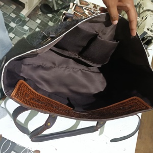 Western Trendy Bohemian Cowhide Fur <b>Leather</b> Duffle <b>Bag</b> with Custom Color Autumn Unisex Weekend Travel <b>Bag</b> - Product Image 4