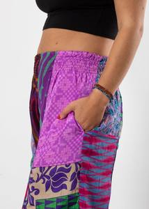 Patchwork Sarouel avec Poches Toutes Saisons Vente en Gros Femmes et Hommes Pantalons D'été Festival Pantalon dames vêtements - Product Image 4