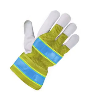 Guantes de Trabajo de Piel de Vacuno Reforzada de Primera Calidad, Forro de Lana de Algodón, Guantes de Seguridad de Cuero para Trabajo - Product Image 2