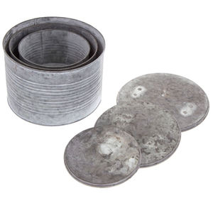 Premium Simple <b>Bucket</b> Style Galvanized Storage Container Multipurpose Organizer Ideal For Garden Supplies Uses And Outdoor Use - Product Image 2