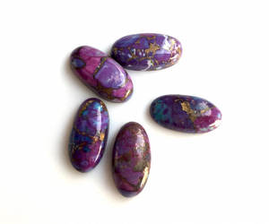 พลอยเทอร์ควอยซ์สีม่วงธรรมชาติ รูปทรงต่างๆ ขนาดหลากหลาย สำหรับงานบำบัดพลังงานและตกแต่ง - Product Image 4