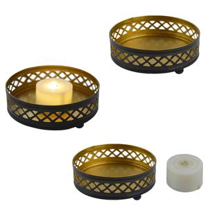 Photophore noir avec Logo personnalisé pour décoration de maison, porte-bougie pour décoration de fête de mariage et de Festival - Product Image 5