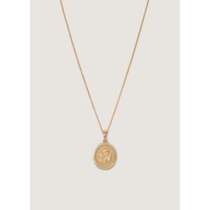 Collier Elusive Cherub tendance, géométrique, plaqué or, en alliage de zinc, orné de diamants et de perles, idéal pour une fête ou un cadeau - Product Image 1
