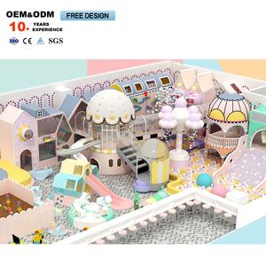 Château rose de style princesse équipement de terrain de jeu intérieur <span class=keywords><strong>bac</strong></span> à <span class=keywords><strong>sable</strong></span> en <span class=keywords><strong>plastique</strong></span> souple aire de jeux pour parcs d'attractions centres commerciaux - Product Image 2