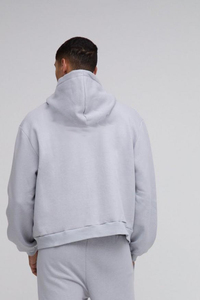 Vente en gros OEM sweat à capuche zippé personnalisé 100% coton éponge lavé à l'acide pull boxy pour la saison d'hiver - Product Image 3