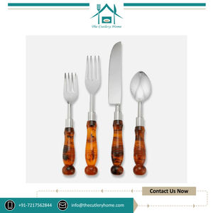 ชุดช้อนส้อมสแตนเลสสตีล SS304 สำหรับงานแต่งงานสุดหรู ดีไซน์สวยงาม ทนทาน คุณภาพแท้ 100% จากผู้ผลิตอินเดีย ด้ามจับทำจากเรซิ่น ชุด 4 ชิ้น - Product Image 2