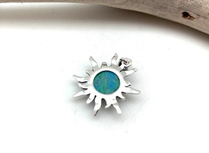 925 argent massif classique pendentif bijoux pour femmes 925 argent Sterling Turquoise pierre précieuse Boho Style fait main pendentif cadeau maman - Product Image 2