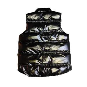 เสื้อกั๊กแขนกุดของผู้ชายแจ็คเก็ตพิมพ์ลาย/ปักโลโก้ขนาดพลัสไซส์แจ็กเก็ตขนเป็ดระยิบระยับสำหรับผู้ชาย - Product Image 2