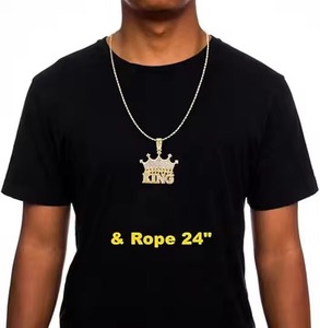 Custom <b>Name</b> Bling Moissanite <b>Pendant</b> <b>Necklace</b> Shining Diamond Solid Gold Hip Hop Solid Moissanite Charm Fashion <b>Pendants</b> Charms - Product Image 5