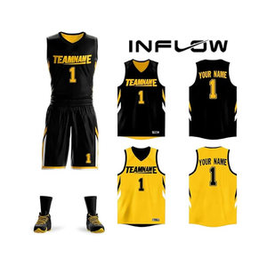 Maillot de basket-ball réversible personnalisé pour les jeunes Design sublimé avec grande taille XS-XXL Logo personnalisé inclus grande taille respirant - Product Image 6