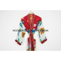 Kimono indien en soie fait à la main pour femmes confortable Boho nuit fête vacances vêtements de nuit belle plage couvrir