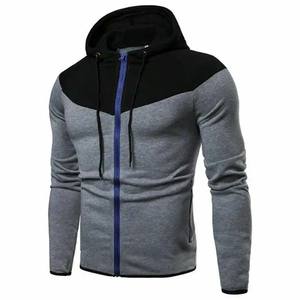 Basics Two Panel Vêtements pour hommes Sweats à capuche pour hommes Sweats 100% coton Matériel à manches longues Zip Up Respirant Sweats à capuche pour hommes - Product Image 3