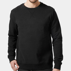 Sudadera de cuello redondo bordada con logotipo personalizado de talla estadounidense de alta calidad de fabricante, sudaderas elegantes de hombre en blanco de lana gruesa - Product Image 1