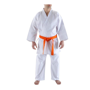 Conjuntos de Kimono y Pantalones de Artes Marciales al por Mayor para Jiu Jitsu, Judo y BJJ, 100% Algodón Lavado, Cinturón Naranja, Diseño Personalizado - Product Image 1