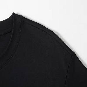 Nouveau design, logo personnalisé, t-shirt unisexe de luxe en toile épaisse, respirant, à séchage rapide, col rond, pour hommes 2024 - Product Image 3