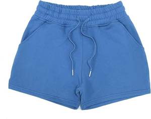 Eco-Friendly French Terry Gym <b>Shorts</b> Custom Solid Color Comfortable Breathable Knitted Cotton Casual Anti-Wrinkle Print Design - Product Image 3