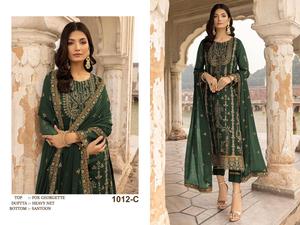 Salwar Kameez de Georgette Sintética de Alta Calidad con Bordados y Lentejuelas para Mujer, Ropa de Fiesta de Secado Rápido, Disponible en Stock - Product Image 3