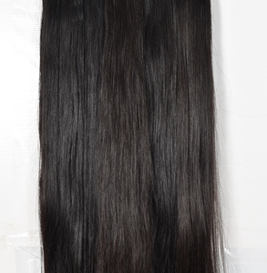 Extensions de cheveux humains vierges indiens non traités, couleur noire naturelle, raides, bruts, vente en gros, tissage de cheveux humains pour femmes - Product Image 1