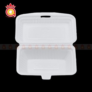 QUANG QUAN Factory Wholesale Disposable Foam Lunch <b>Box</b> 3 Compartments Foam Food <b>Box</b> Foam Food Container for Meal Prep - Product Image 6