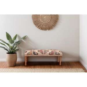 Taburete marroquí hecho a mano, puf otomano, cojín decorativo bohemio, reposapiés tradicional bereber, muebles para la sala de estar. - Product Image 1