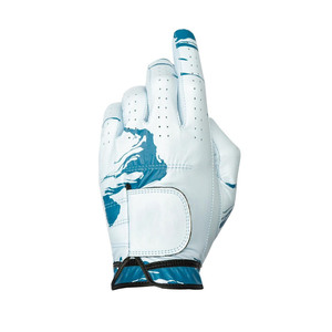 Gants de golf blancs Grace personnalisables paume souple hommes cuir personnalisé hommes ensemble unisexe personnalisé Logo Style mains couleur d'emballage - Product Image 1
