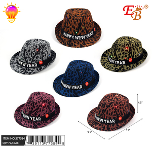 Cappello di Babbo Natale con la luce 72PC/CS cotone e PVC cappelli per feste di Natale - Product Image 1