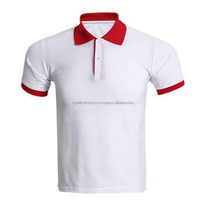 Uniforme de trabajo de alta calidad, polos de negocios, camisas de polo de golf lisas bordadas en blanco de 100% algodón para hombre con logotipo personalizado - Product Image 2