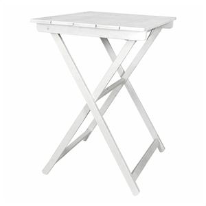 WELL HOME Comodino Pieghevole in Legno di Faggio, Finitura Bianca, 70x50x76 cm - Product Image 1