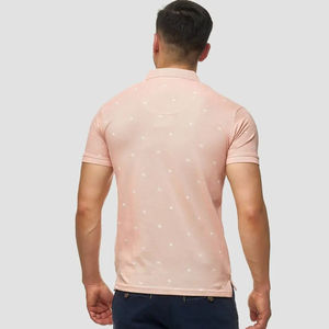 Polo informal de alta calidad con cuello redondo para hombre, fábrica de secado rápido, venta al por mayor, diseño personalizado, estampado de moda, talla grande, nueva colección - Product Image 5