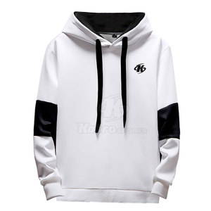 Sudaderas con Capucha Personalizadas Extra Grandes 100% Algodón para Hombre, Estilo Urbano, Casual, Invierno, Color en Contraste, Diseño Sólido - Product Image 1