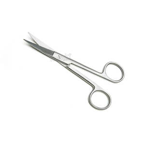 Tijeras Iris Curvas 11,5 cm Instrumentos oftálmicos quirúrgicos micro dentados Acero inoxidable negro y dorado - Product Image 4