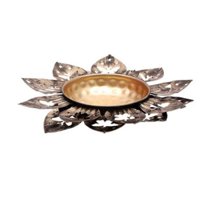 ชาม urli ดอกไม้กลมกลืนกับดอกไม้ลอยเพื่อบรรยากาศที่เงียบสงบชาม urli บานนิรันดร์กับดอกไม้ลอยน้ำ - Product Image 3