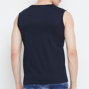 Camiseta sin Mangas Personalizable de Alta Calidad para Hombre, 100% Algodón, Secado Rápido, Transpirable, Servicio OEM, Estampado de Estrellas Bordado, Uso Casual en el Gimnasio - Product Image 3